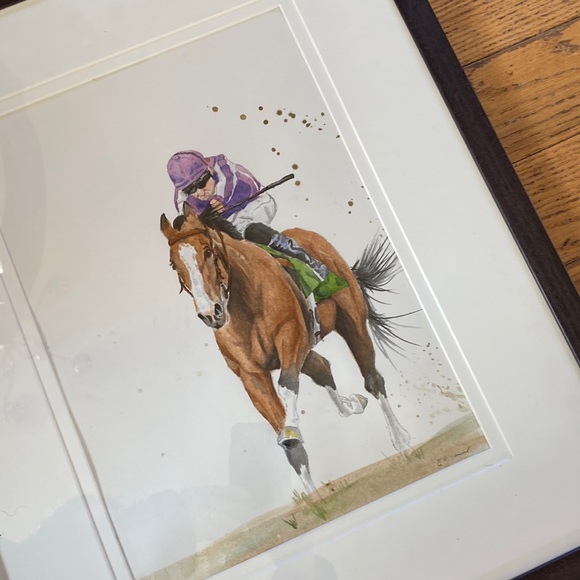 Other - Racehorse original watercolour, WITHOUT frame